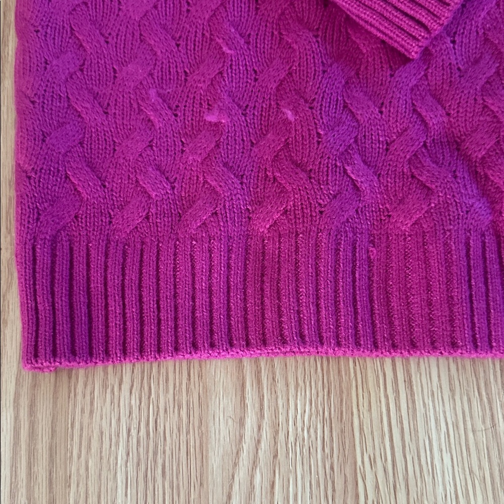 Pink Cable Knit Sweater National PXL - Picture 6 of 8
